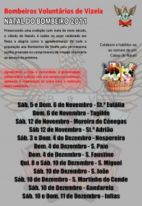 Cartaz Bombeiros Peditórios 2011