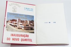 Livro da inauguração do novo quartel